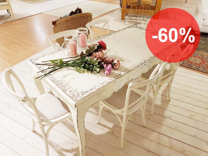 Tavolo shabby chic Innova modello Vittoria